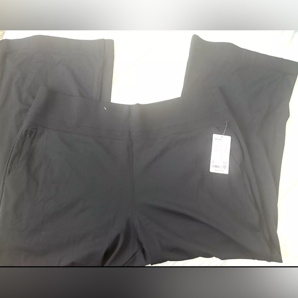 ATHLETA Pants Women’s Venice Flare 3X Black Pull On Sculptek Wide Leg Stretch - Picture 4 of 9